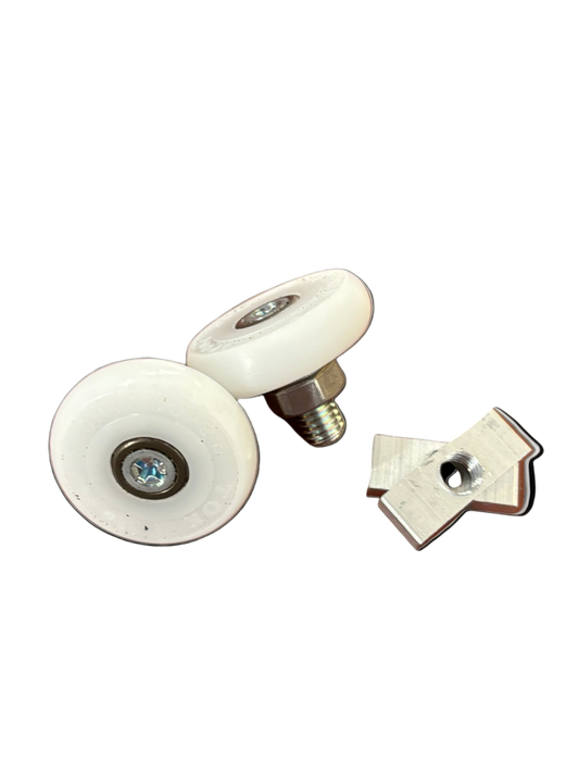 vervanginswieltjes voor muggenschuifraam (set van 2)